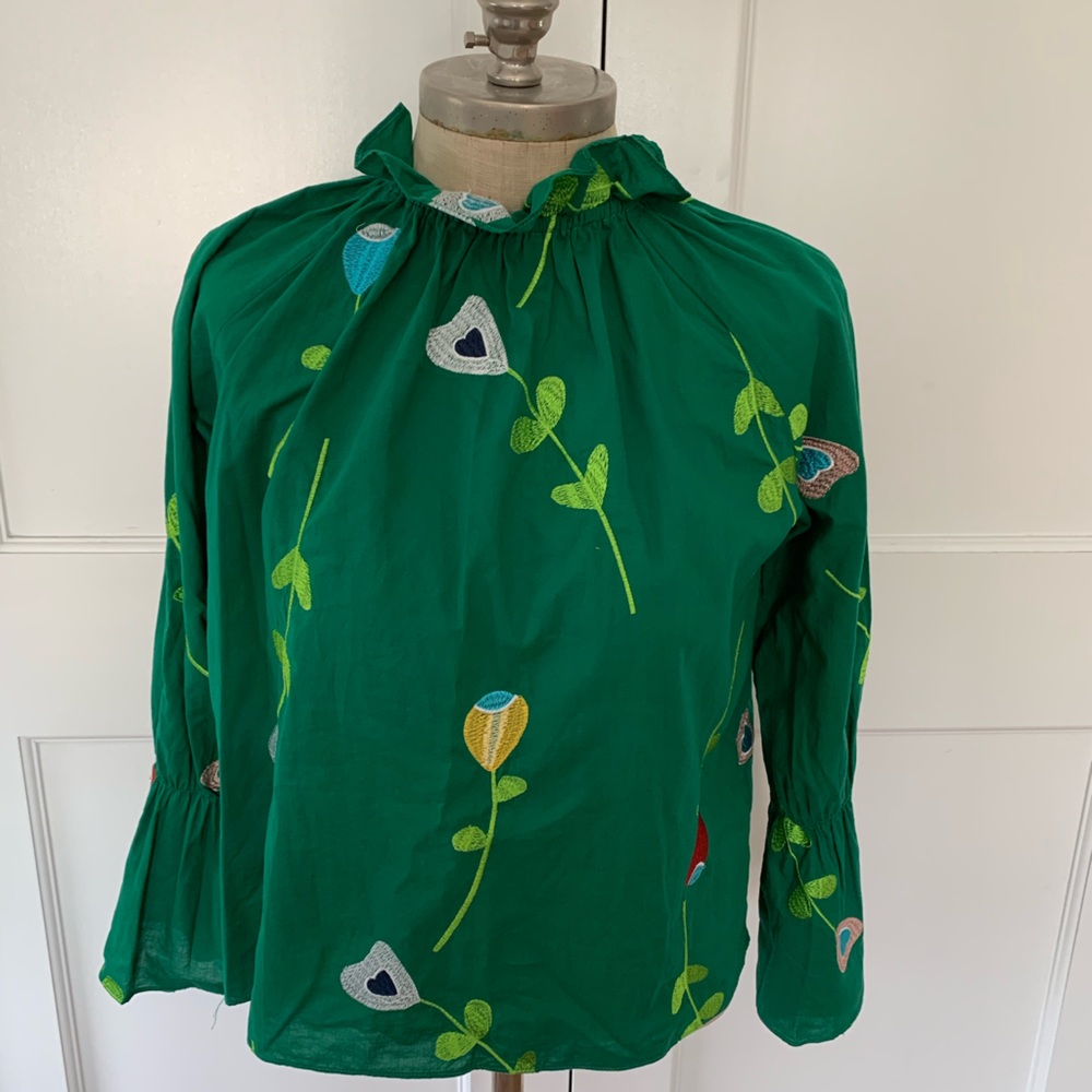 Cynthia Rowley Aurelia Embroidered Blouse